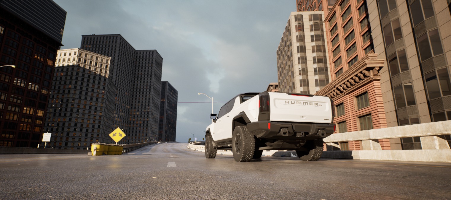 HUMMER EV previs frame