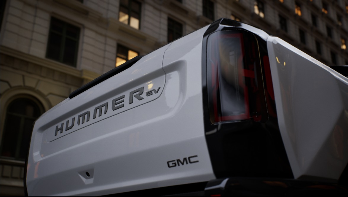Unreal Engine city and vehicle render