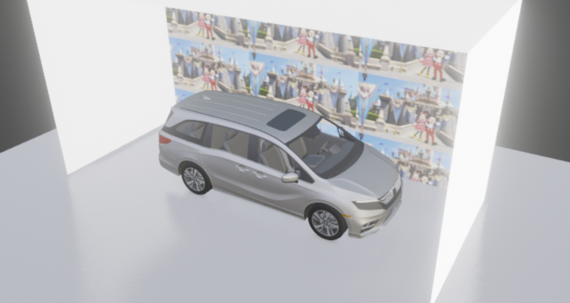 Honda Odyssey camera and LED screen previsualization